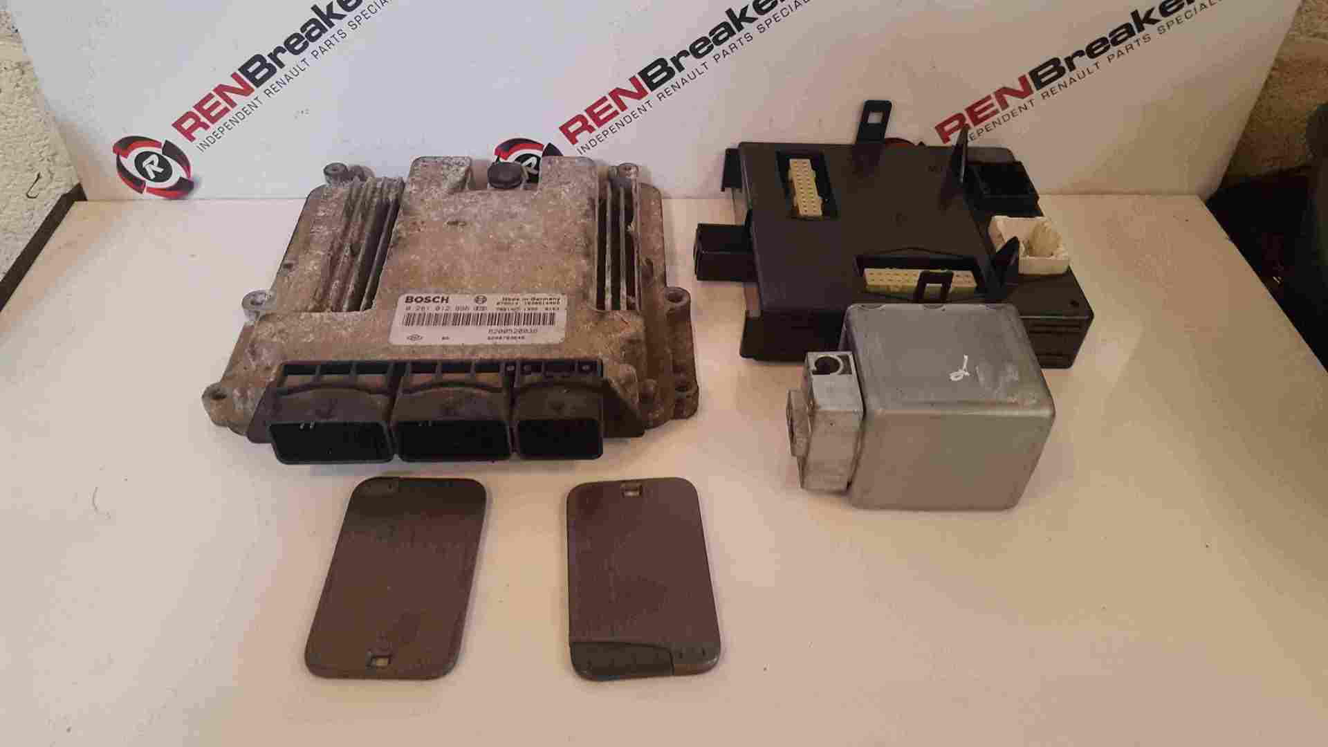 Renault Espace 2003-2013 2.0 DCi ECU SET UCH BCM Lock Box + 2 Key Cards
