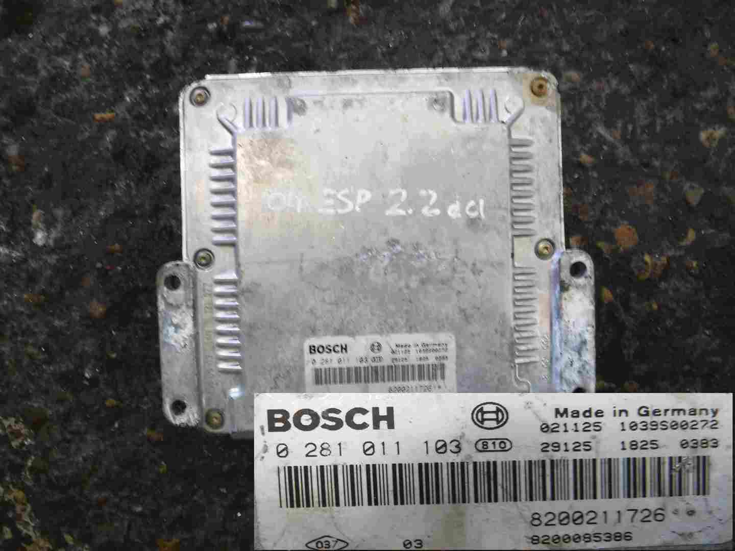 Renault Espace 2003-2013 2.2 dCi ECU Engine Control Unit Computer 8200211726