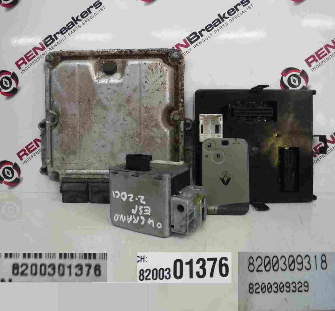 Renault Espace 2003-2013 2.2 dCi ECU SET Auto UCH BCM Immobiliser + Key Card
