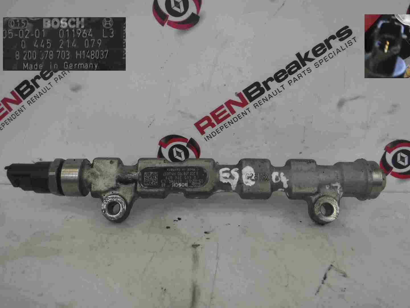 Renault Espace 2003-2013 2.2 dCi Fuel Rail 0445214079 0445214079