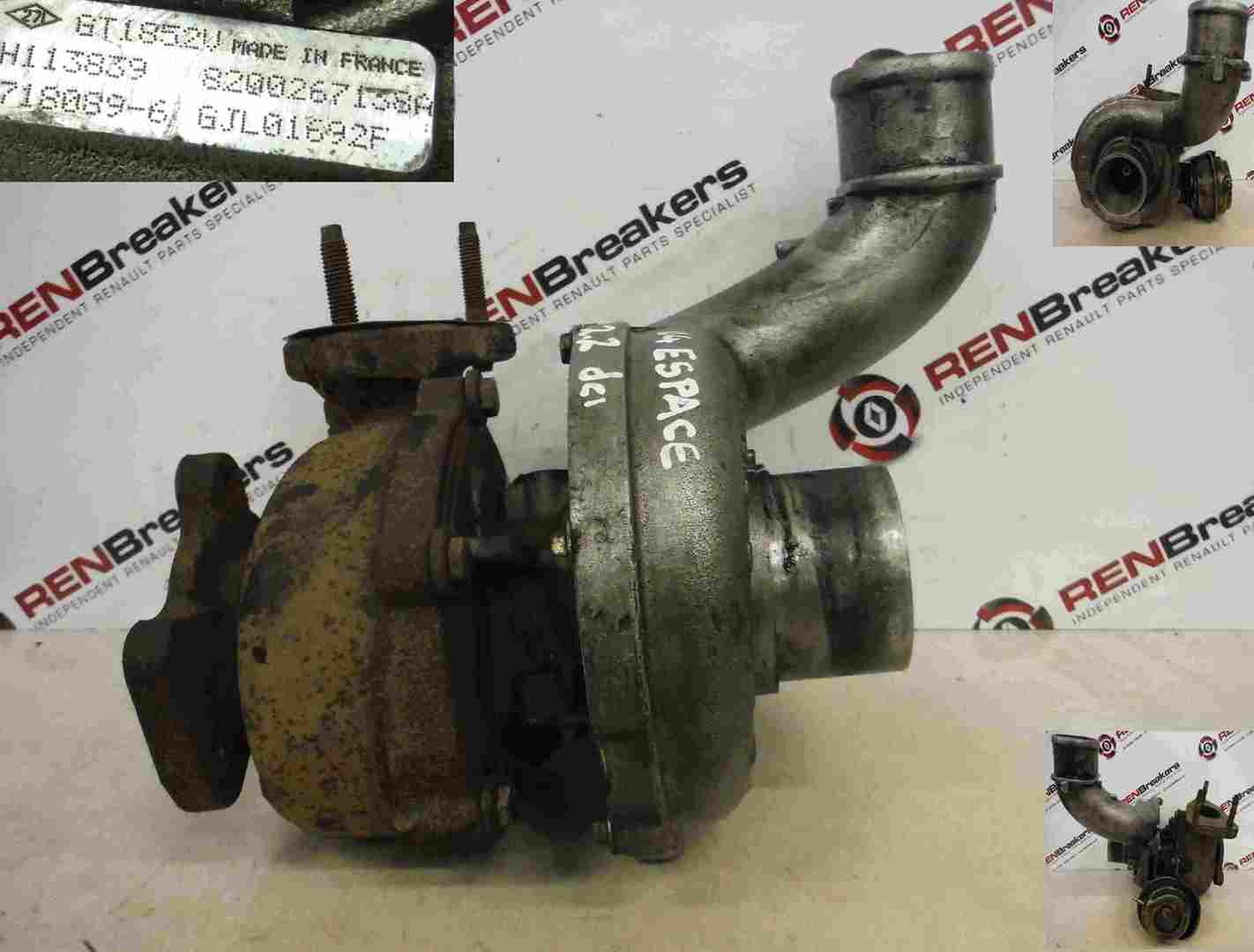 Renault Espace 2003-2013 2.2 dCi Turbo Charger Unit