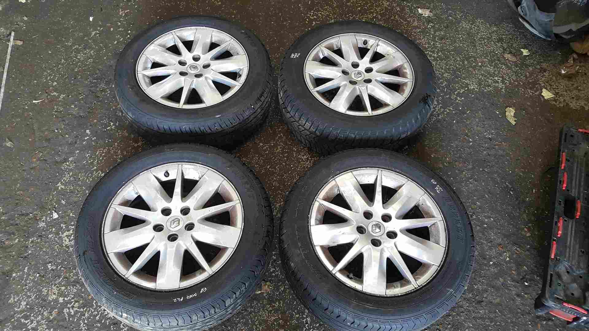 Thumb 6 Renault Espace 2003-2013 Alloy Wheels Set X4 + Tyres 225 55 17 6mm