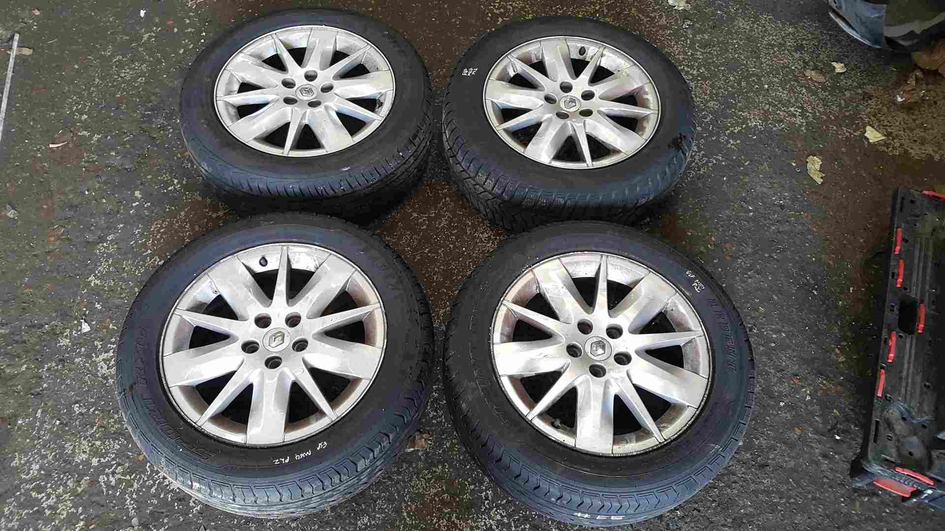 Renault Espace 2003-2013 Alloy Wheels Set X4 + Tyres 225 55 17 6mm