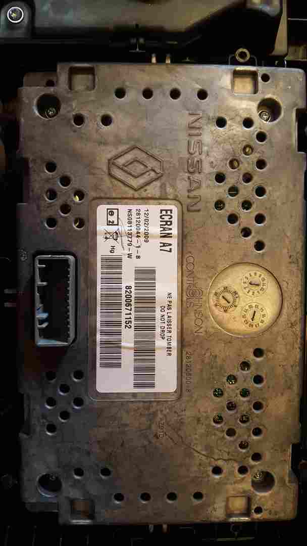 Thumb 10 Renault Espace 2003-2013 Clock Screen Sat Nav Display 8200980660 8200671152