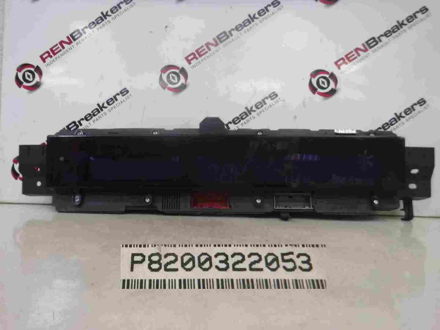 Renault Espace 2003-2013 Dashboard Instrument Panel Clocks 168K 8200322053