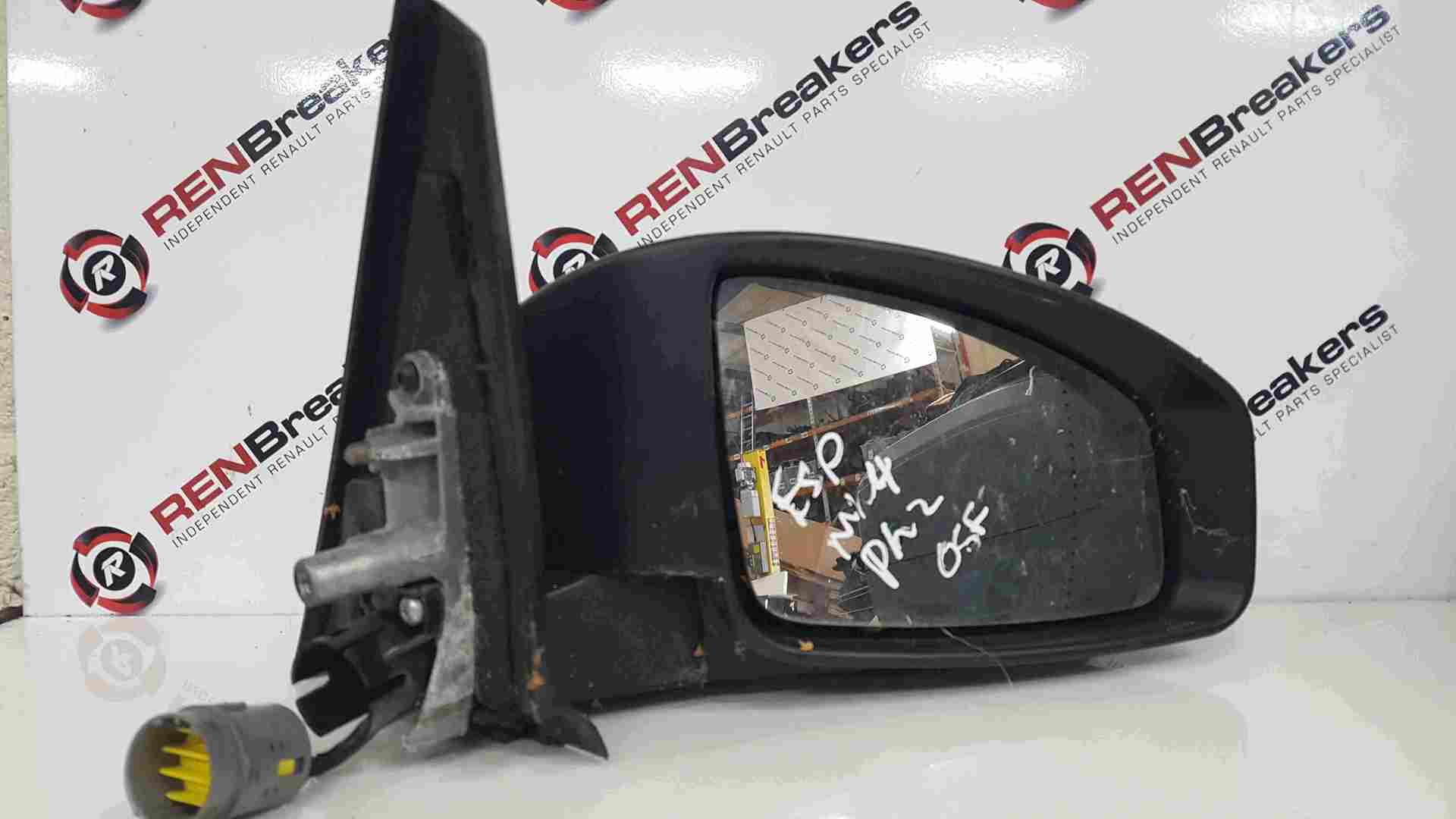 Renault Espace 2003-2013 Drivers OS Wing Mirror Grey TEB66