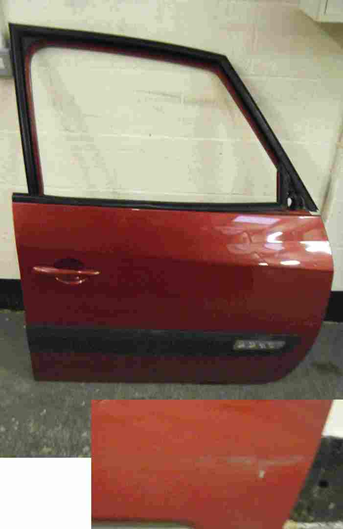 Renault Espace 2003-2013 Drivers OSF Front Door Red TEB76