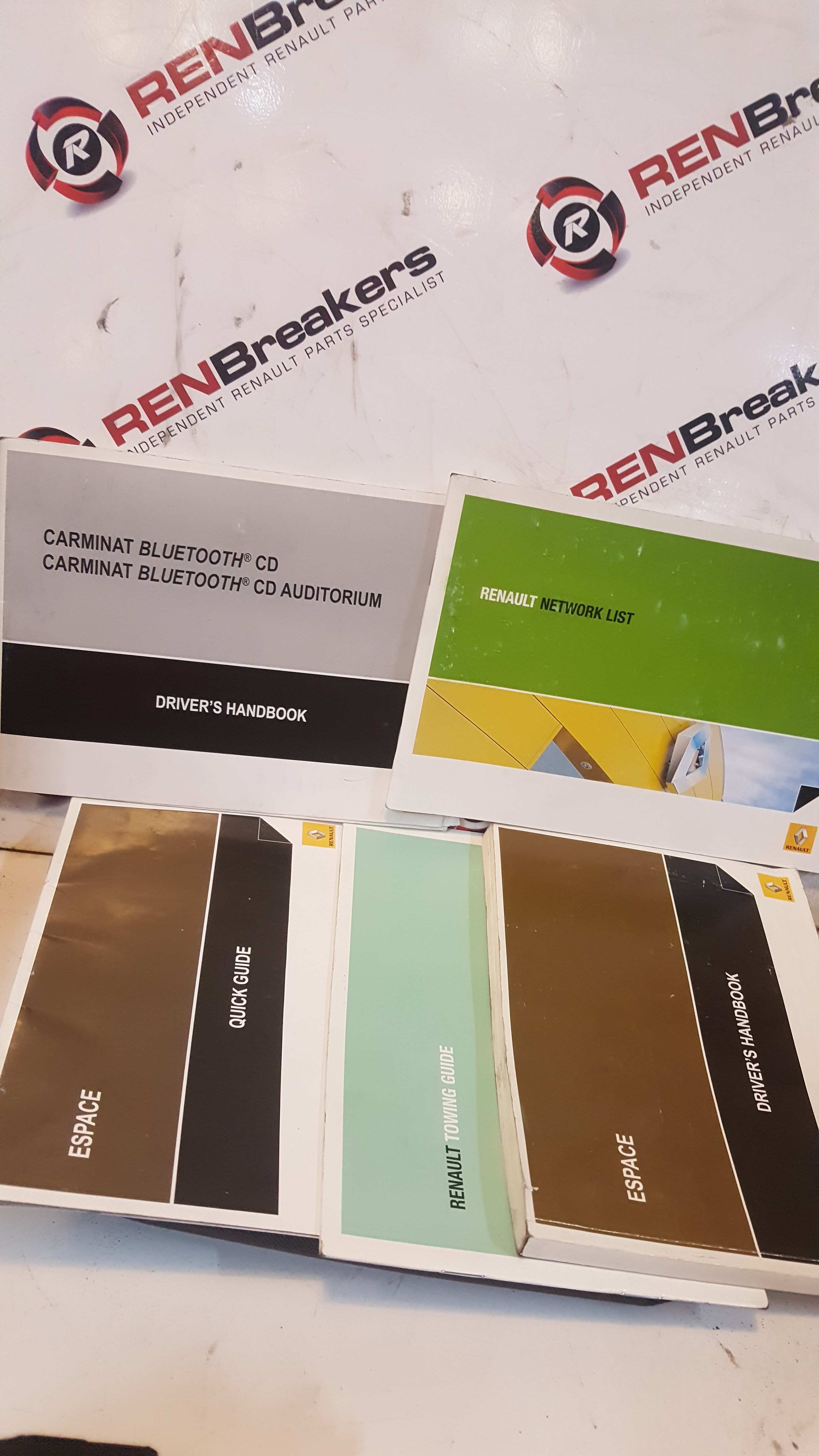 Renault Espace 2003-2013 Handbook Guide Booklet Leather Wallet