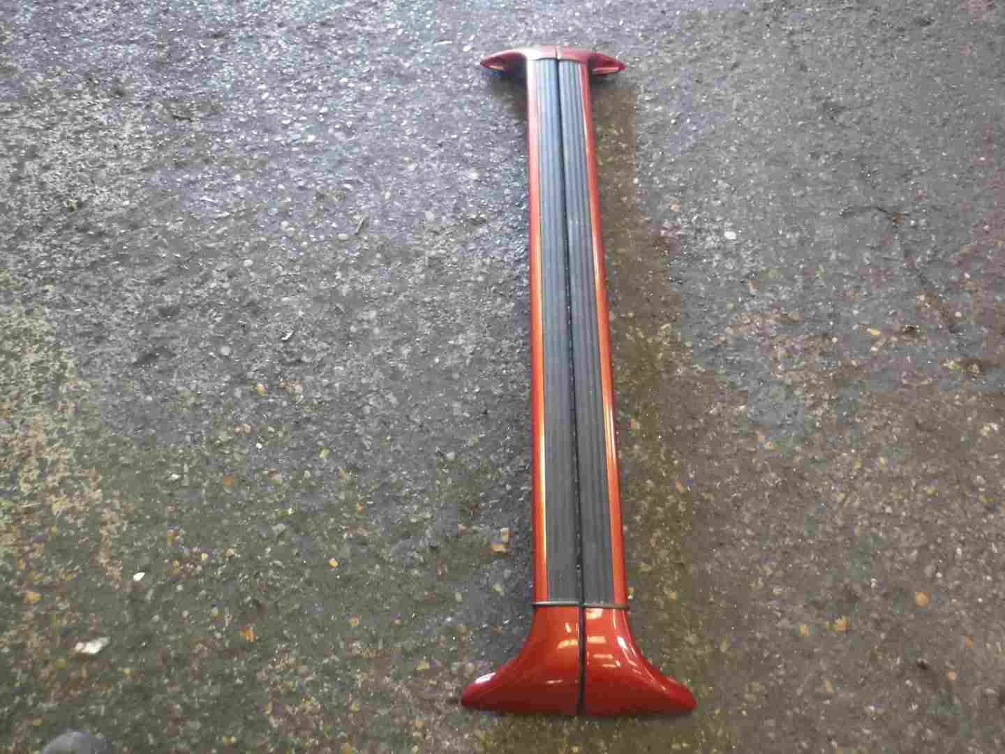 Renault Espace 2003-2013 Roof Rack Bars Red TEB76 Pair