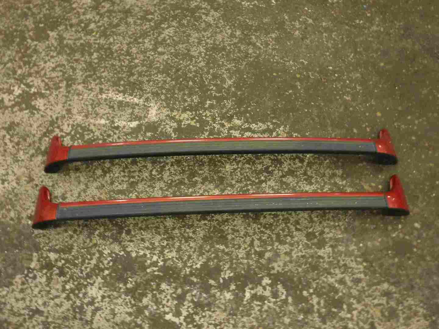 Renault Espace 2003-2013 Roof Rack Bars Red TEB76