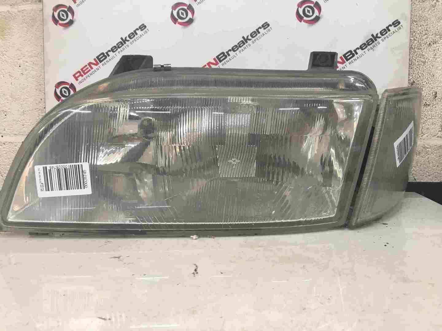 Renault Espace MK2 1991-1997 Passenger NSF Front Headlight With Indicator Lens