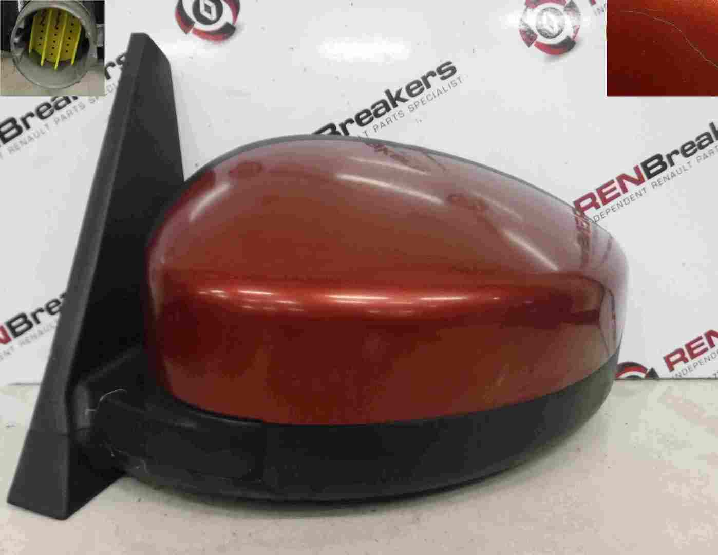 Renault Grand Espace 2003-2013 Passenger NS Wing Mirror Red TEB76