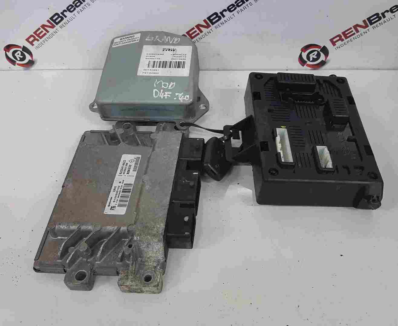 Renault Grand Modus 2008-2012 1.2 16v ECU Set UCH BCM Immobiliser + Key Fob