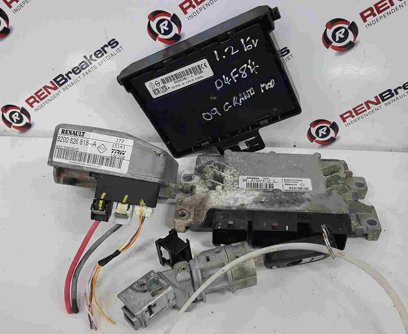 Thumb 5 Renault Grand Modus 2008-2012 1.2 Tce ECU SET UCH BCM Steering + Key Fob