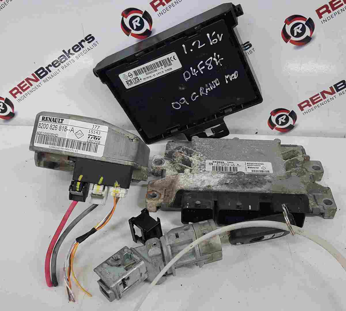 Thumb 6 Renault Grand Modus 2008-2012 1.2 Tce ECU SET UCH BCM Steering + Key Fob