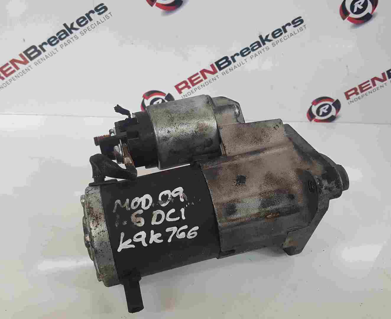 Renault Grand Modus 2008-2012 1.5 DCi Starter Motor Starting K9K 766 0000590599