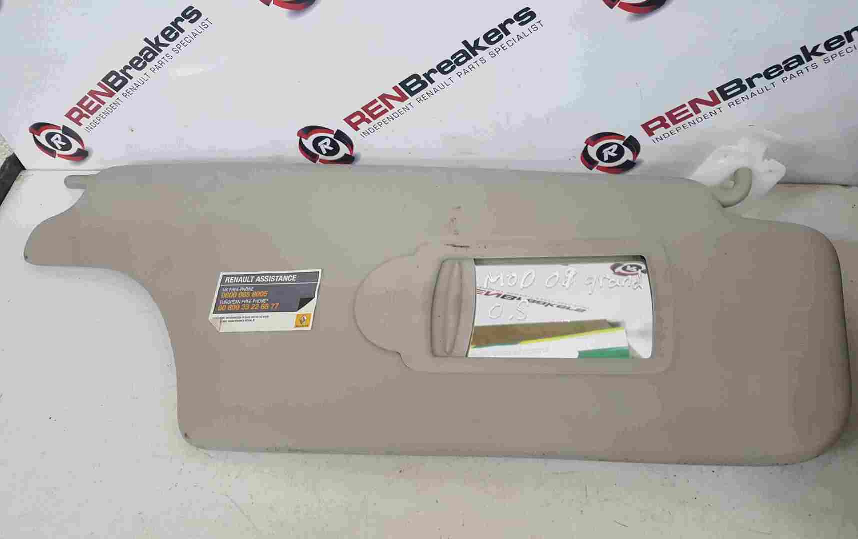 Renault Grand Modus 2008-2012 Drivers OSF Front Sun Visor