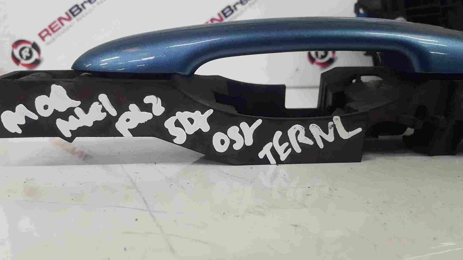 Thumb 3 Renault Grand Modus 2008-2012 Drivers OSR Rear Door Handle Blue TERNL