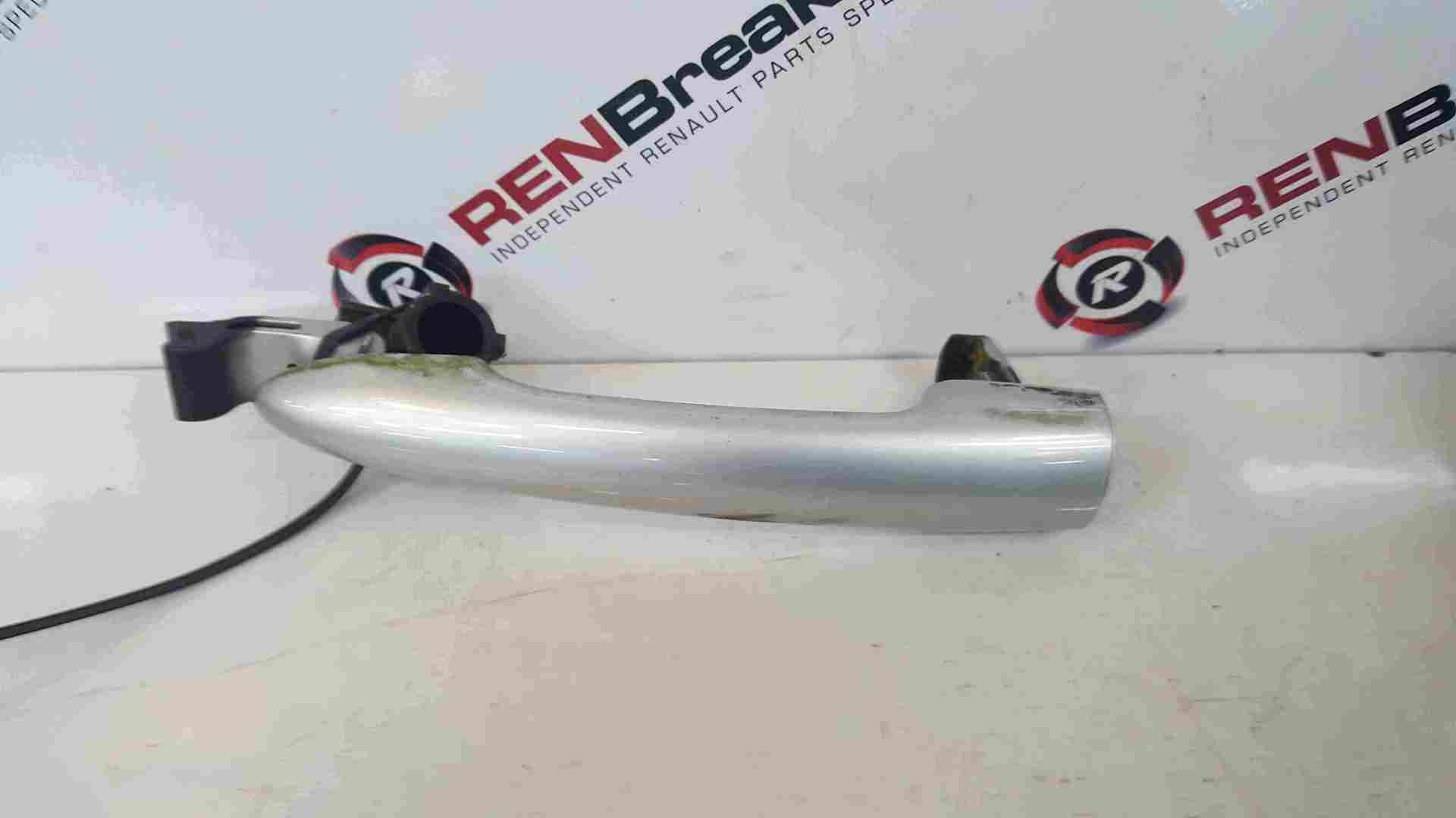 Renault Grand Modus 2008-2012 Drivers OSR Rear Exterior Door Handle Silver TED69