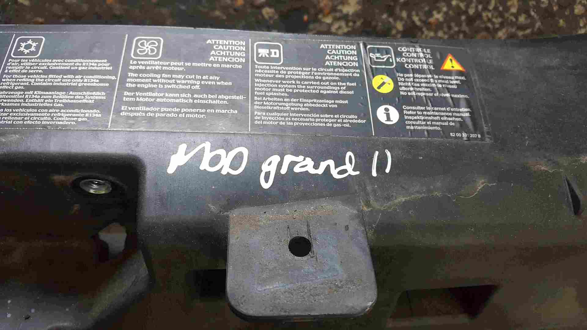 Thumb 2 Renault Grand Modus 2008-2012 Headlight Front Slam Panel Plastic 8200331207