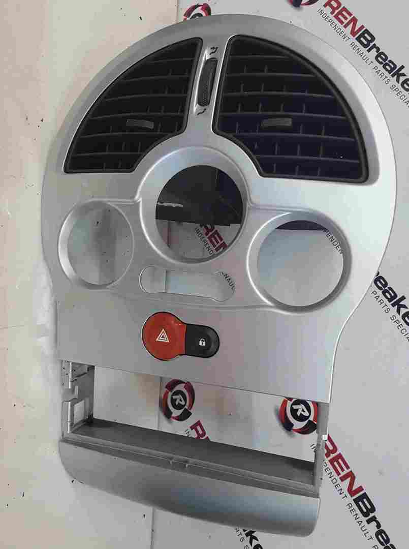 Renault Grand Modus 2008-2012 Heater Surround Dash Silver Vents