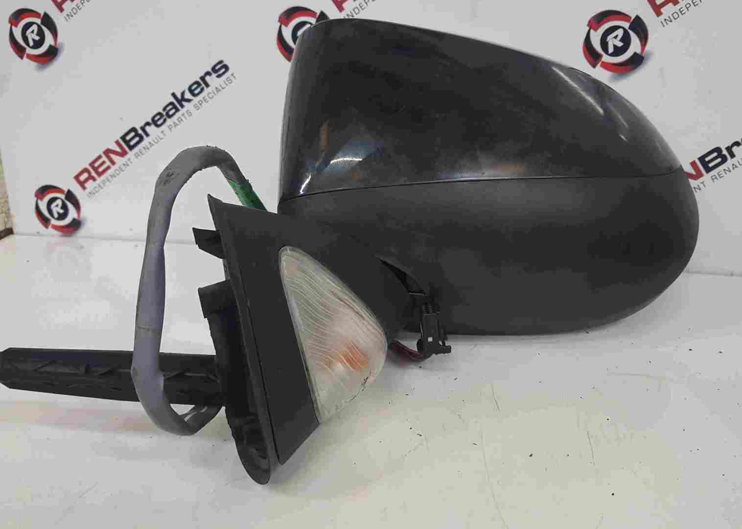 Renault Grand Modus 2008-2012 Passenger NS Wing Mirror Black 676 FOLDING
