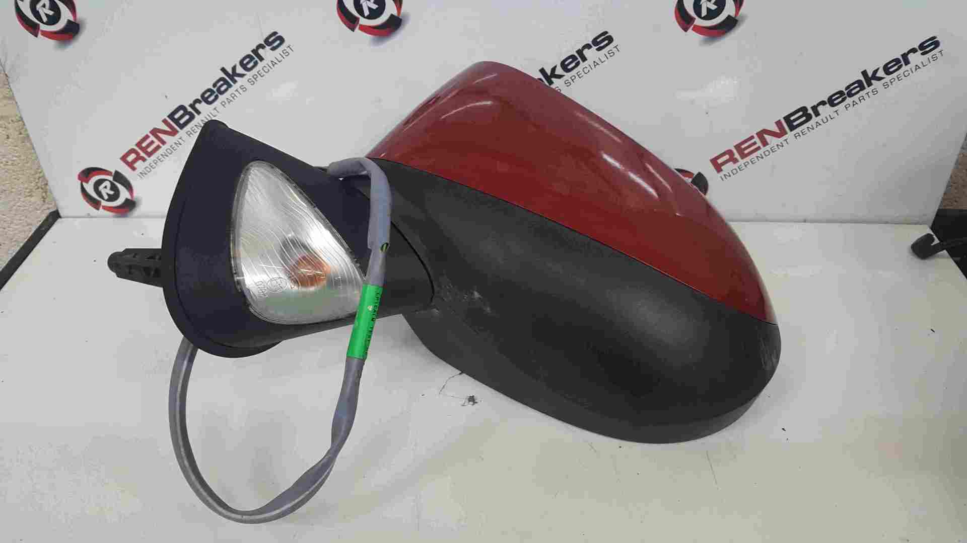 Thumb 2 Renault Grand Modus 2008-2012 Passenger NS Wing Mirror Red TENNJ Folding