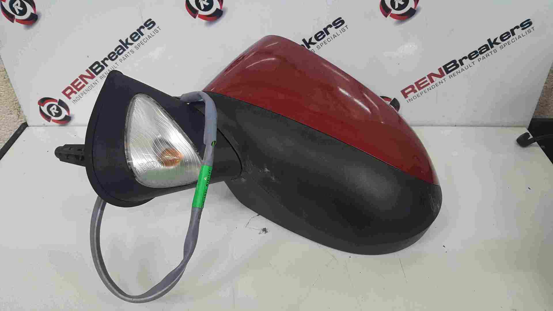 Renault Grand Modus 2008-2012 Passenger NS Wing Mirror Red TENNJ Folding