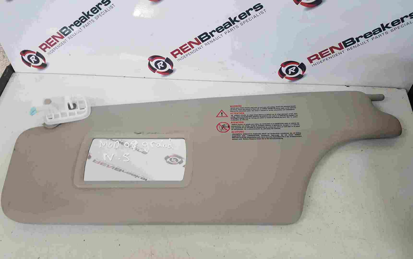 Renault Grand Modus 2008-2012 Passenger NSF Front Sun Visor