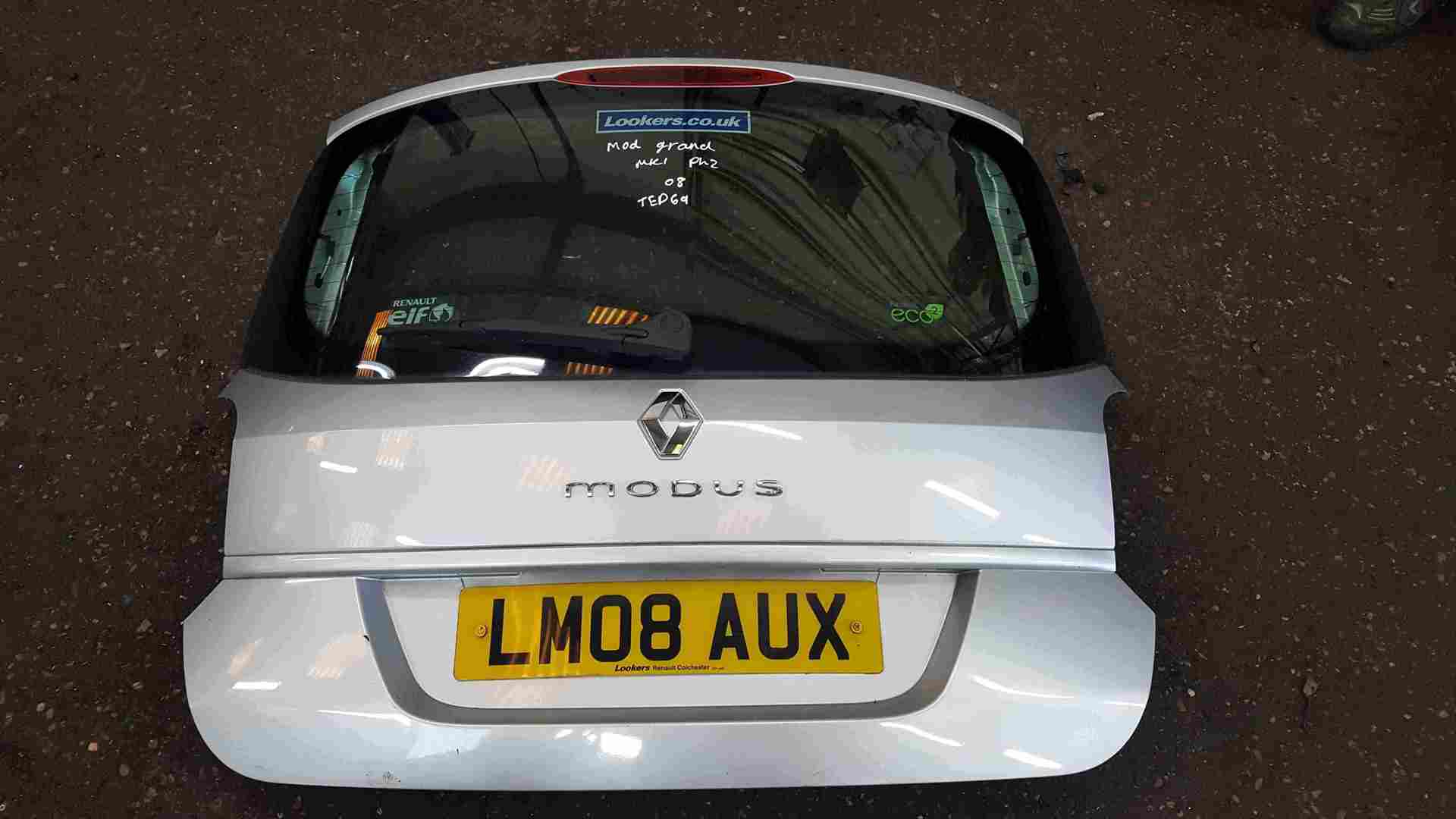Renault Grand Modus 2008-2012 Rear Tailgate Boot Silver TED69