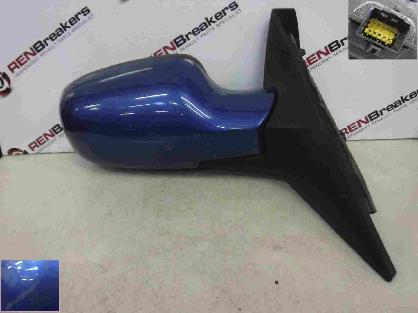 Renault Grand Scenic 2003-2009 Drivers OS Wing Mirror Blue TEI45 TE145