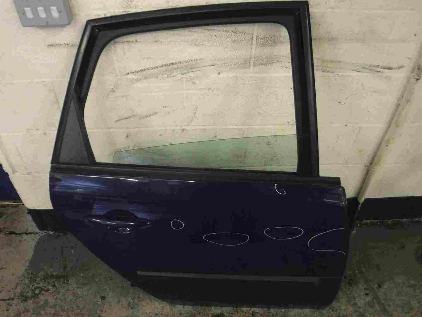 Renault Grand Scenic 2003-2009 Drivers OSR Rear Door Blue 460