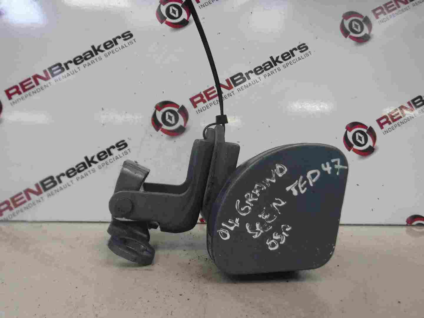 Renault Grand Scenic 2003-2009 Drivers OSR Rear Door Hinges Silver Purple TED47