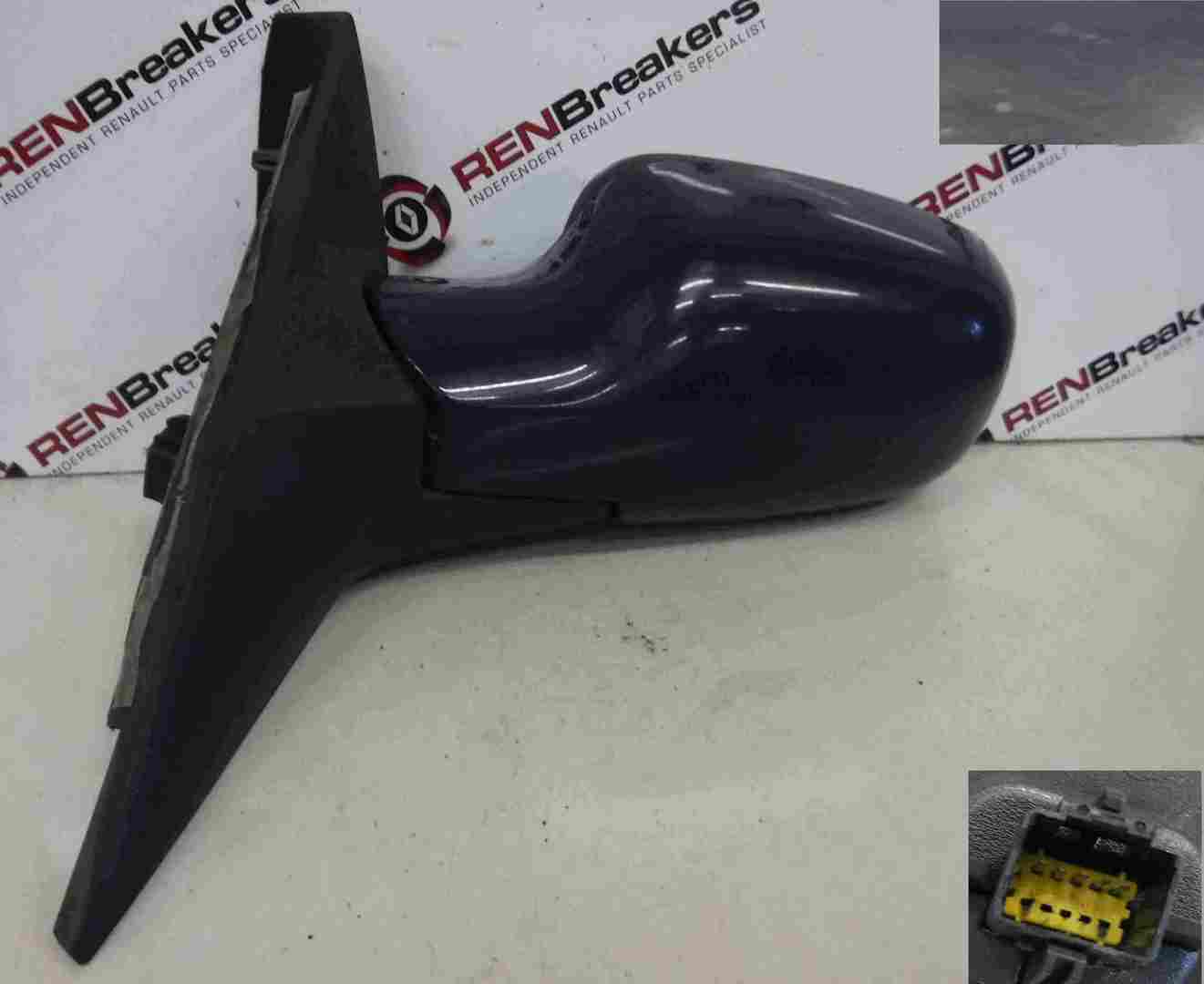 Renault Grand Scenic 2003-2009 Passenger NS Wing Mirror Blue 460 Folding