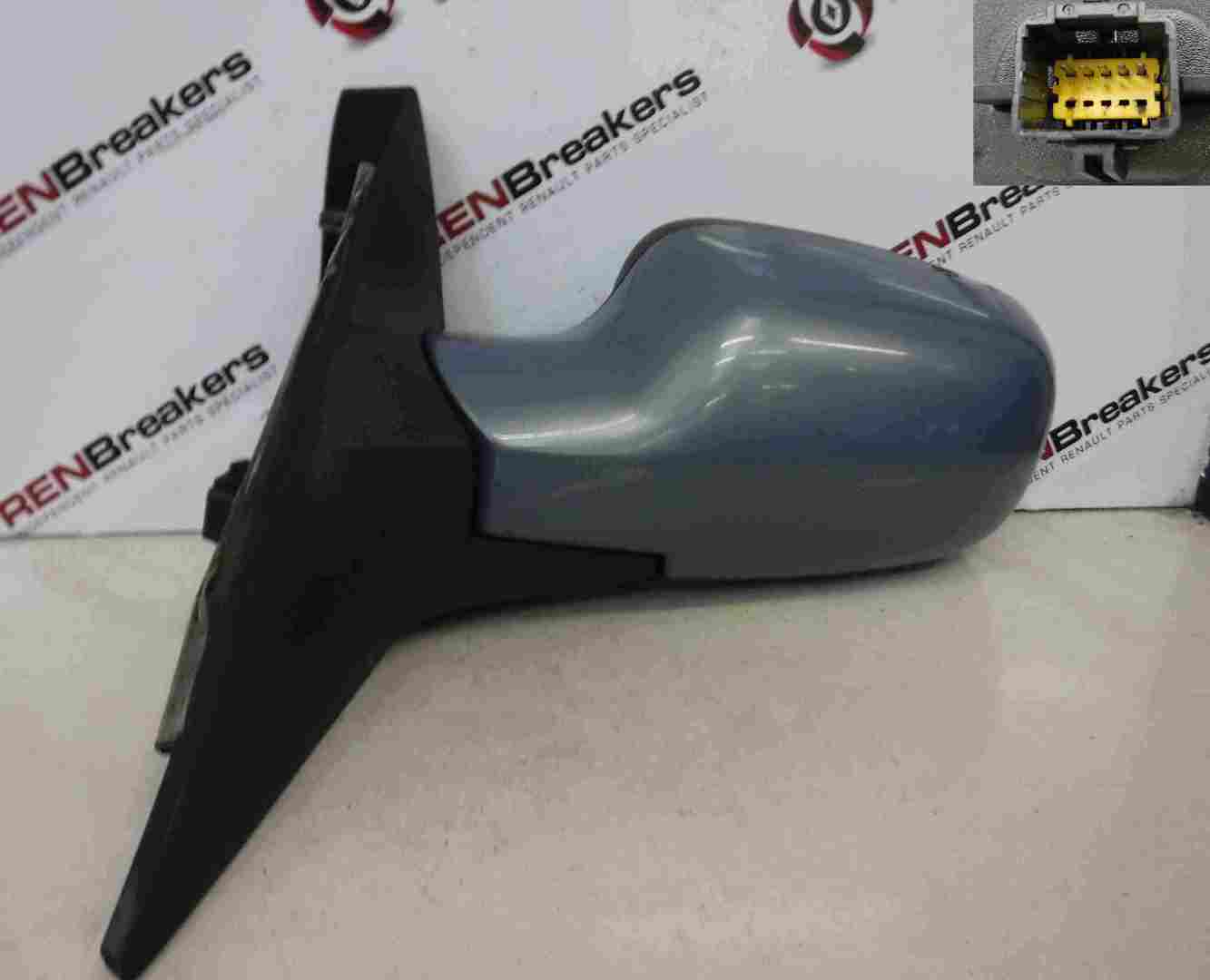 Renault Grand Scenic 2003-2009 Passenger NS Wing Mirror Blue Electric TED47