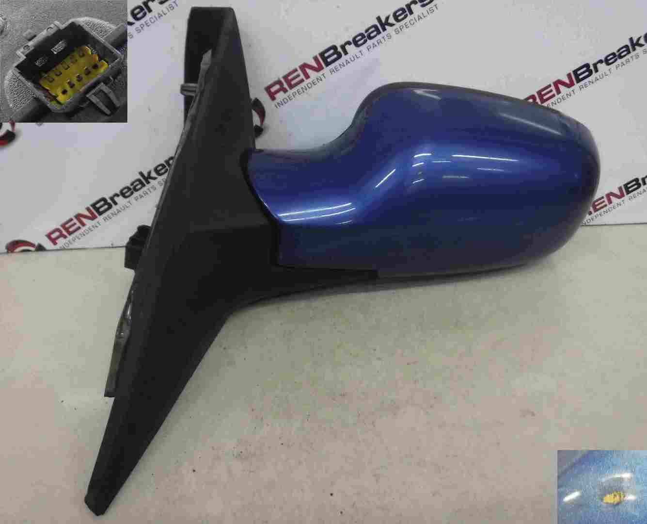 Renault Grand Scenic 2003-2009 Passenger NS Wing Mirror Blue TEI45 TE145
