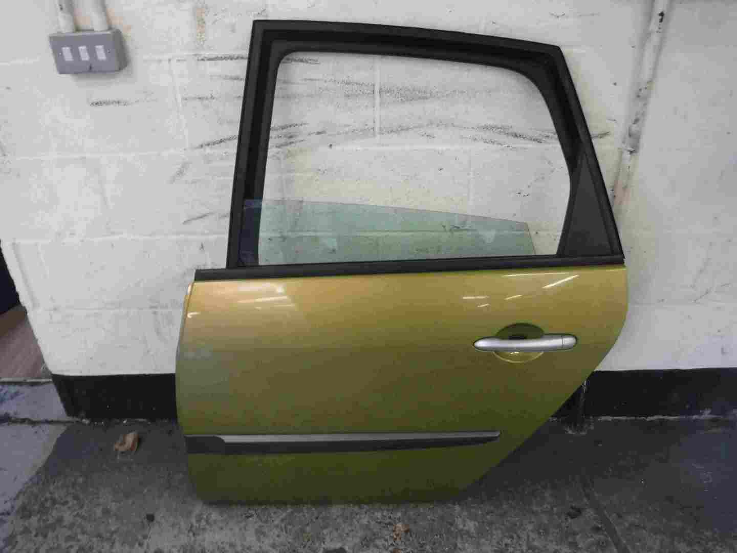 Renault Grand Scenic 2003-2009 Passenger NSR Rear Door Gold Yellow TED37
