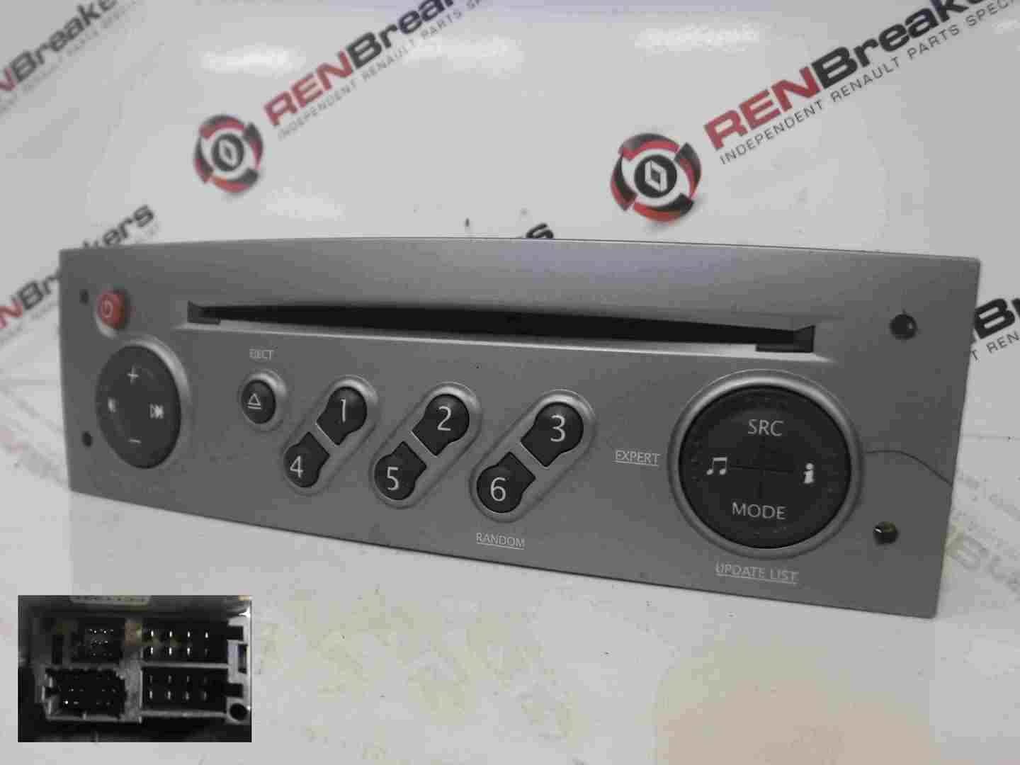 Renault Grand Scenic 2003-2009 Radio Cd Player Silver Update List  Code