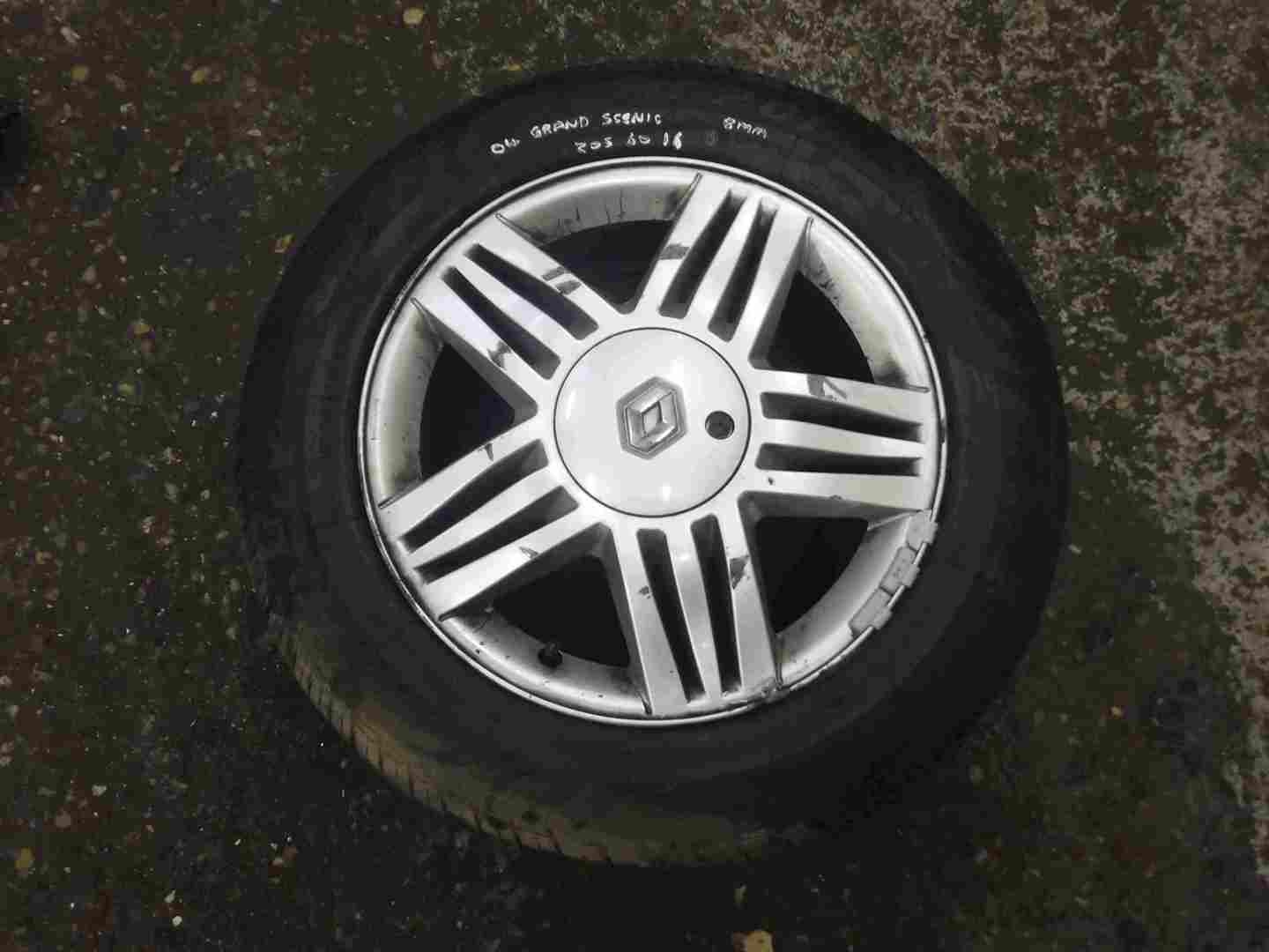 Renault Grand Scenic 2003-2009 Reinastella Alloy Wheel + Tyre 205 60 16 8mm