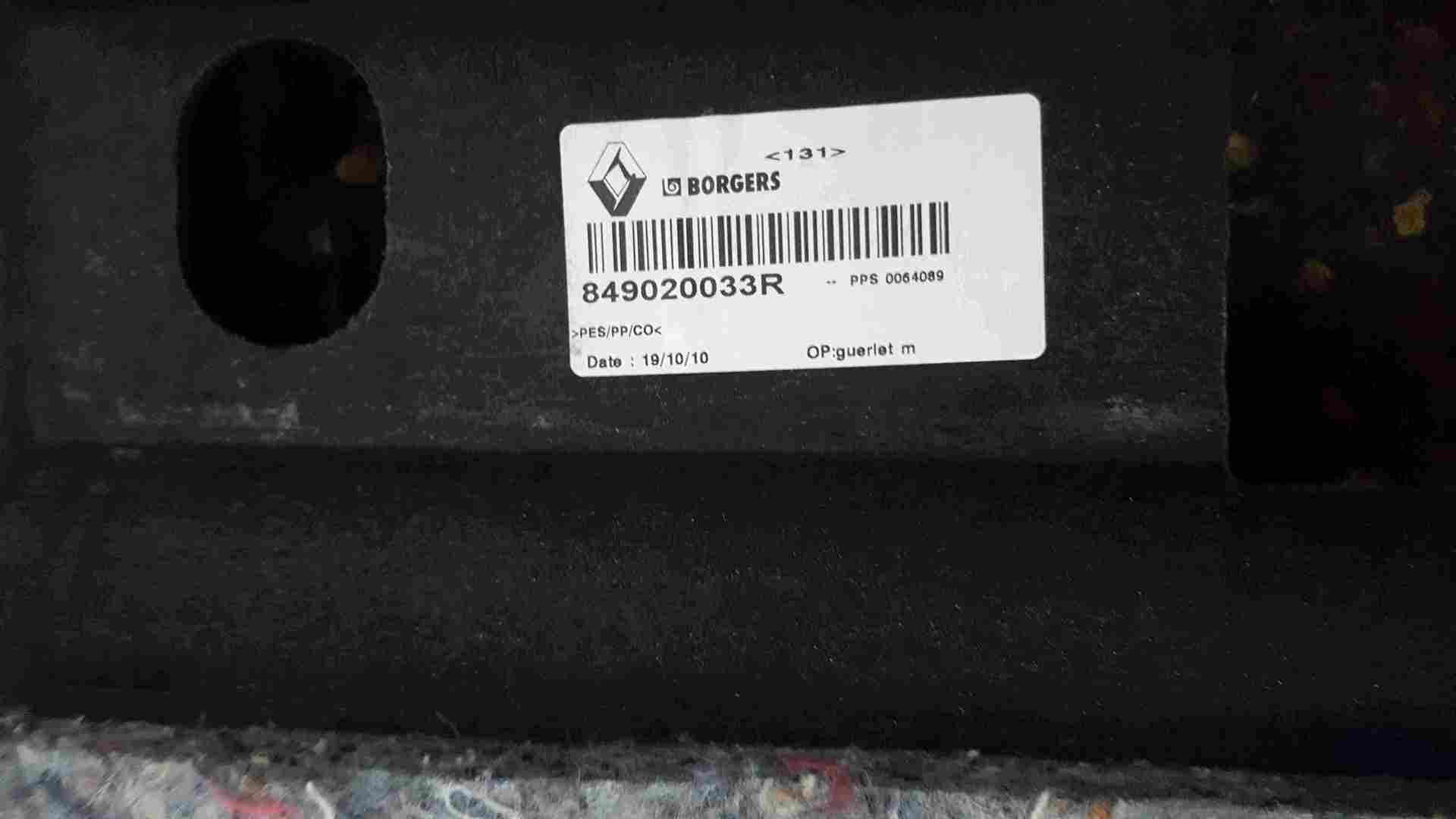 Thumb 3 Renault Grand Scenic MK3 2009-2013 Boot Rear Carpet 849020033R