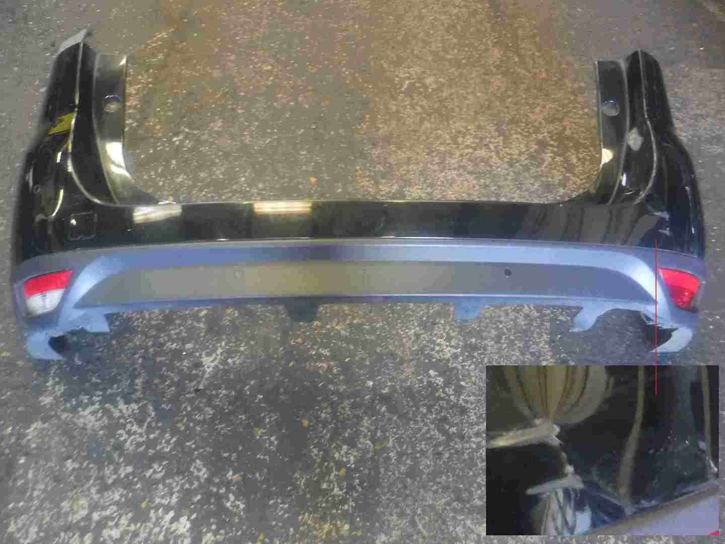 Renault Grand Scenic MK3 2009-2012 Rear Bumper Black TEGNE