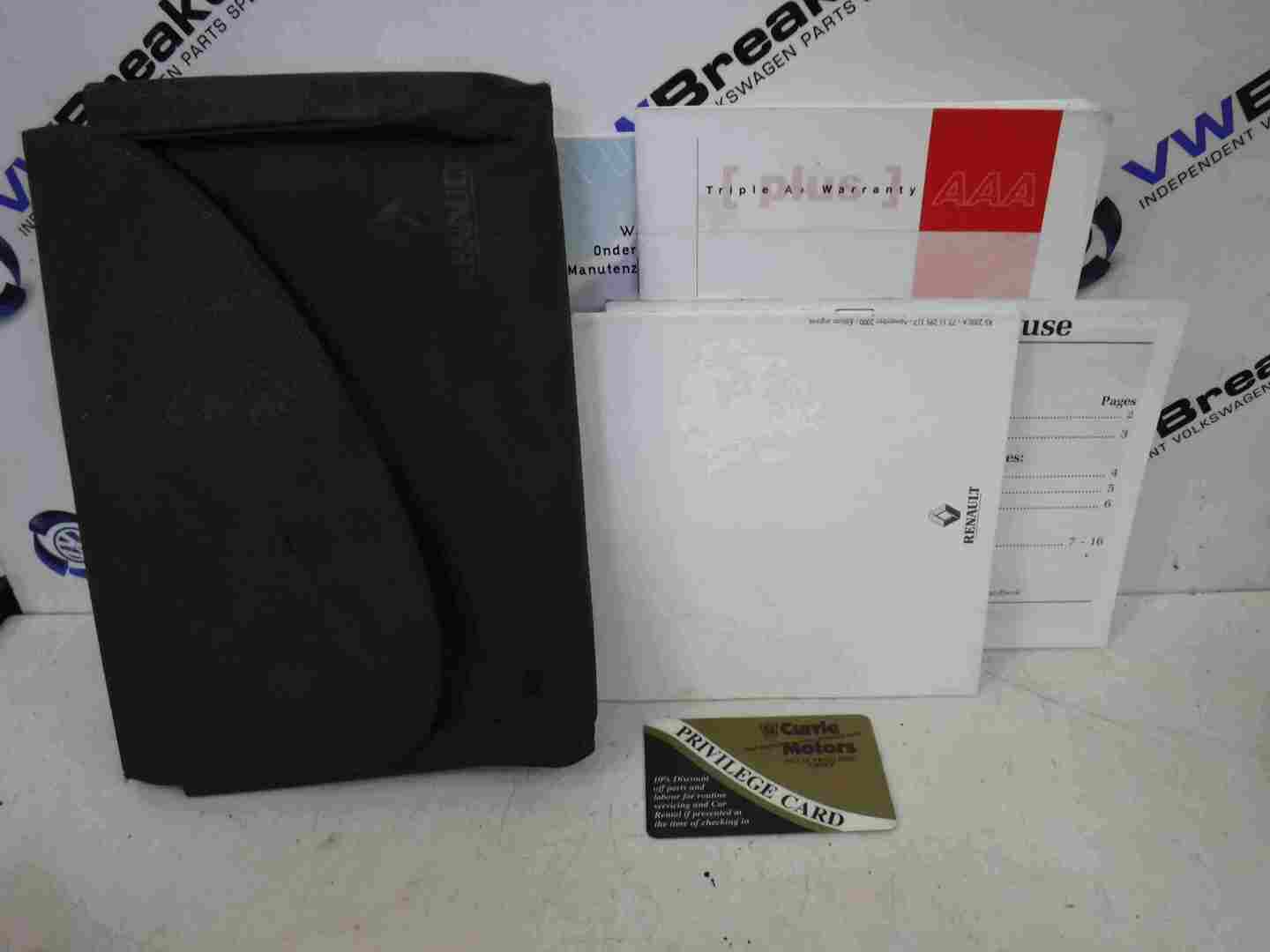 Renault Handbook Document Wallet