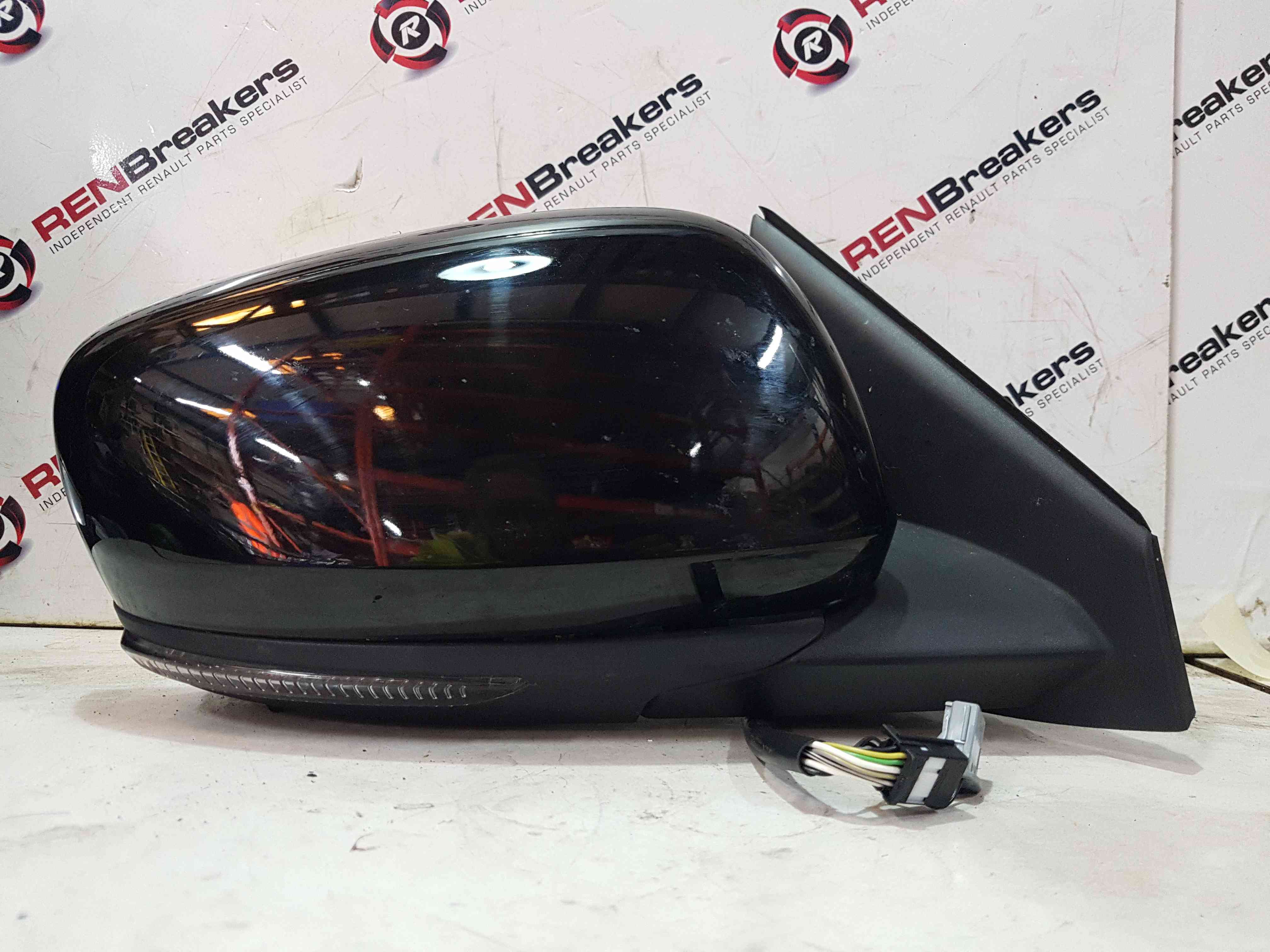 Thumb 2 Renault Kadjar 2015-2021 Driver Os Wing Mirror Black Folding Blind Spot