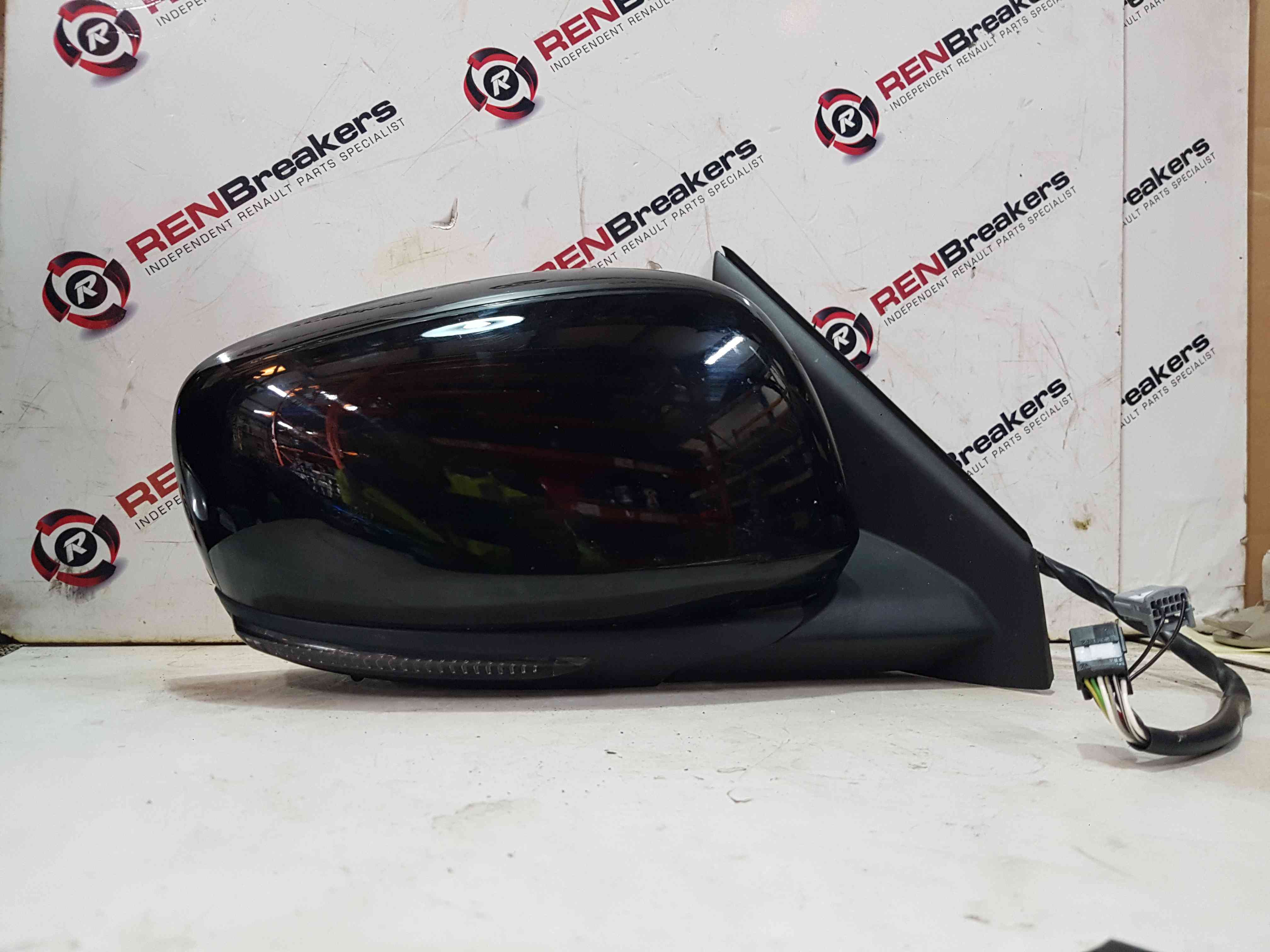 Thumb 7 Renault Kadjar 2015-2021 Driver Os Wing Mirror Black Folding Blind Spot
