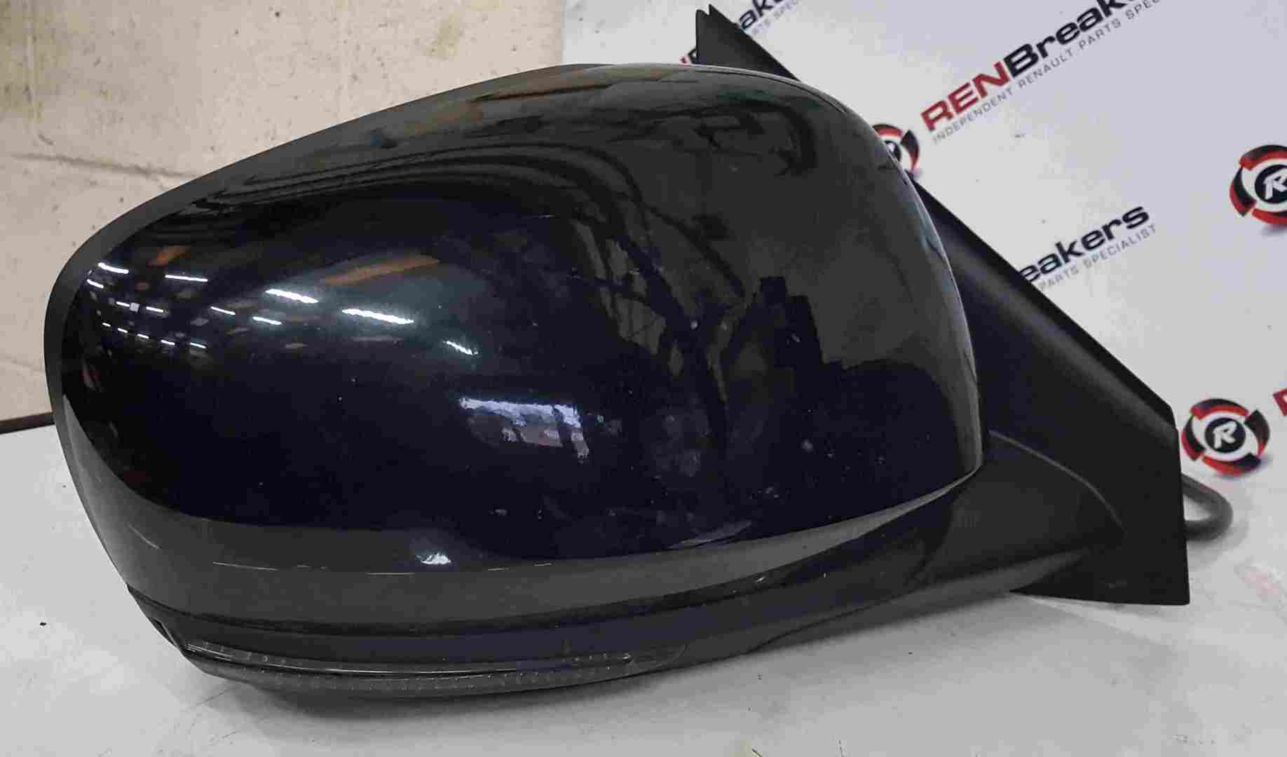 Renault Kadjar 2015-2021 Drivers OS Wing Mirror Black TEGNE P Folding