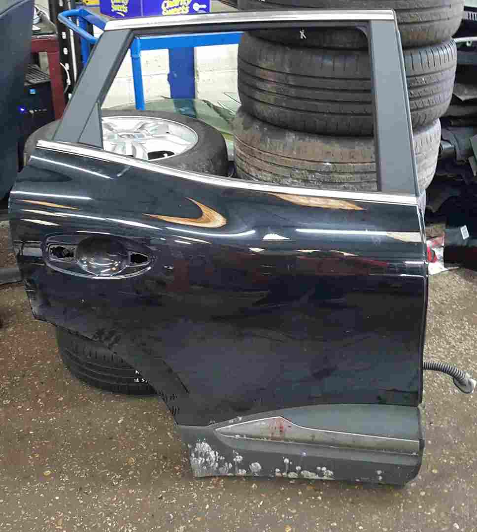 Renault Kadjar 2015-2021 Drivers OSR Rear Door Black TEGNE