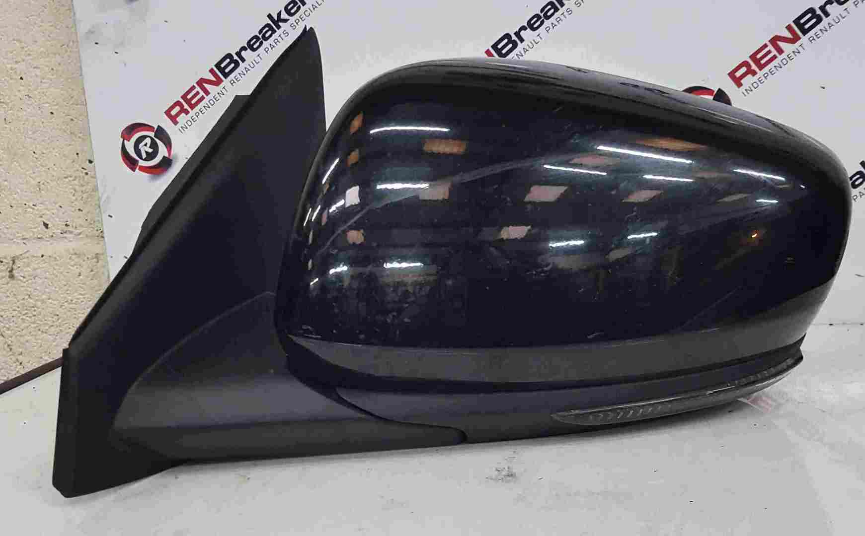Renault Kadjar 2015-2021 Passenger NS Wing Mirror Black TEGNE P Folding