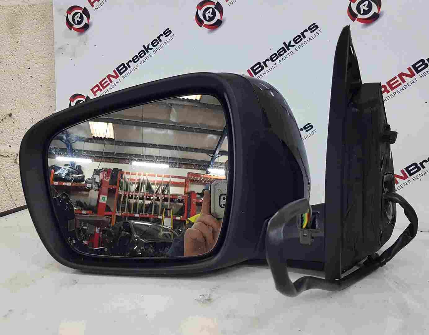 Thumb 5 Renault Kadjar 2015-2021 Passenger NS Wing Mirror Black TEGNE P Folding