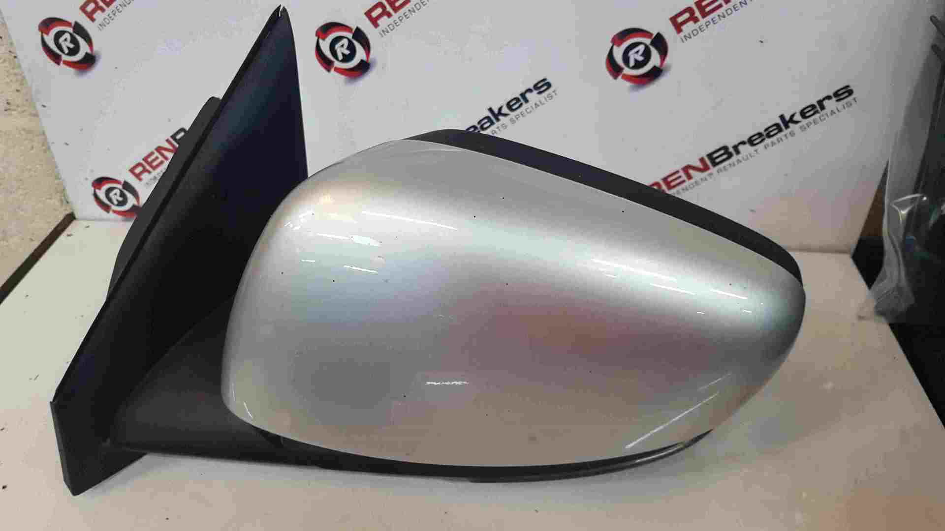 Renault Kadjar 2015-2021 Passenger NS Wing Mirror Silver TED69 P Folding
