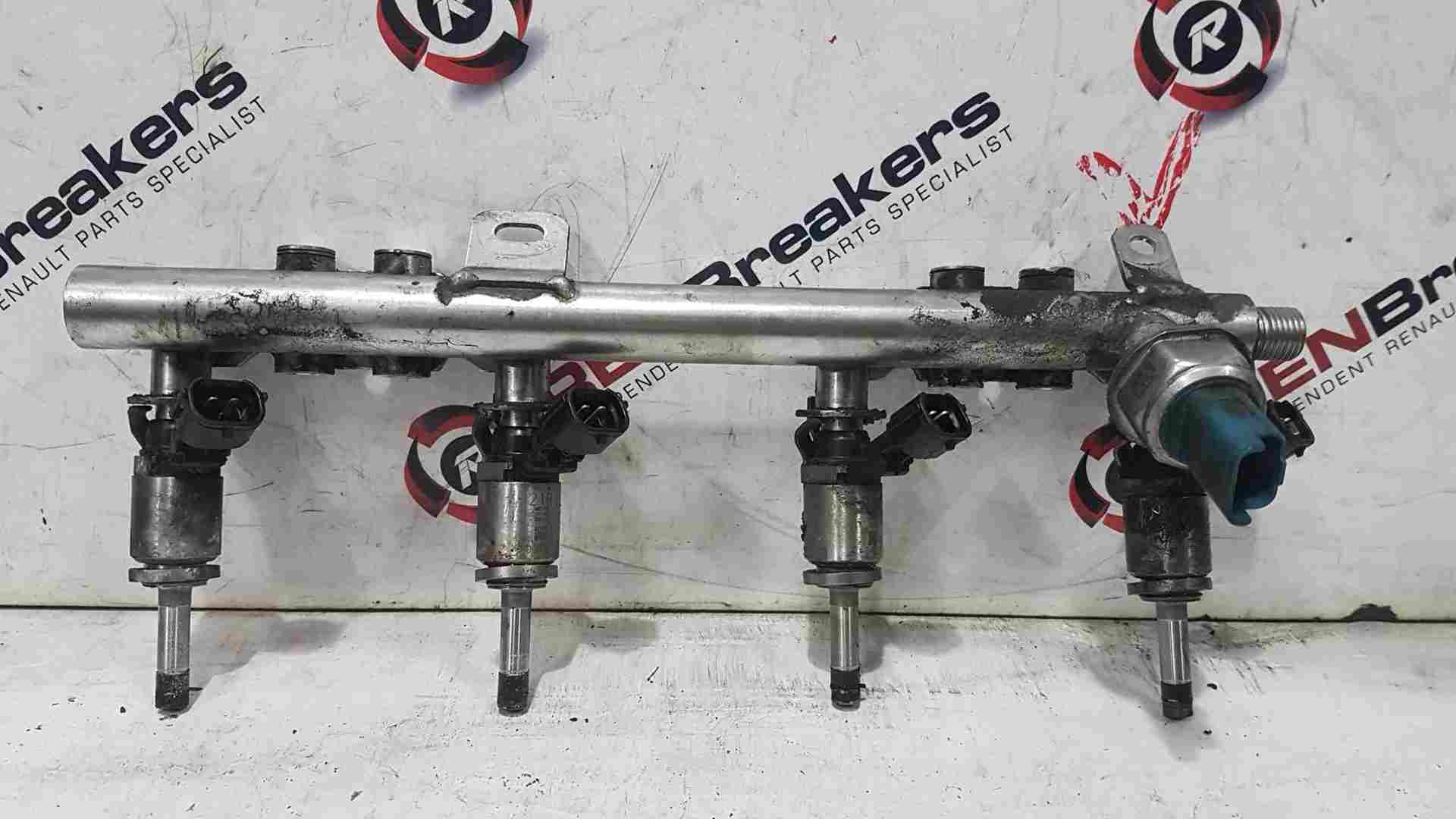 Renault Kadjar MK1 2015-2018 1.2 TCE Fuel Injectors X4 + Rail 175226637R H5F408